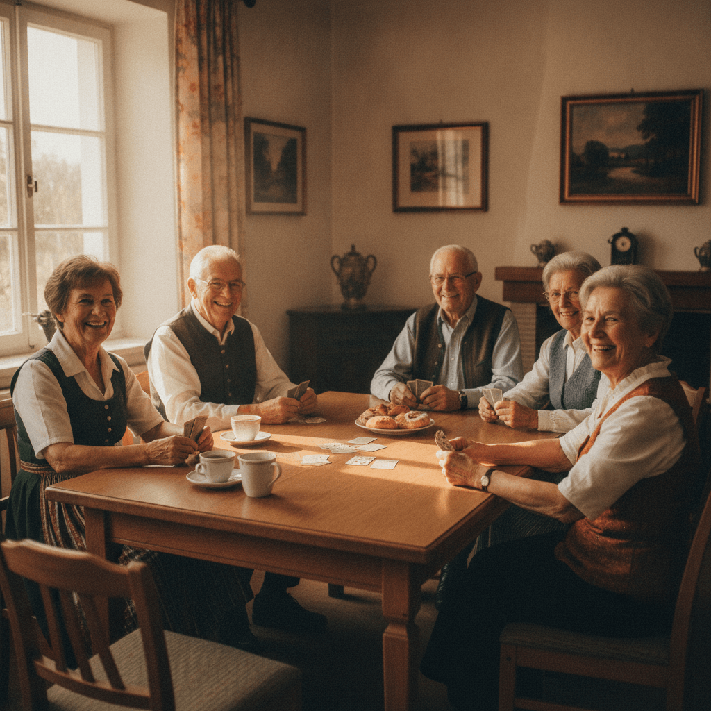 Kartenspiele im Begegnungszentrum