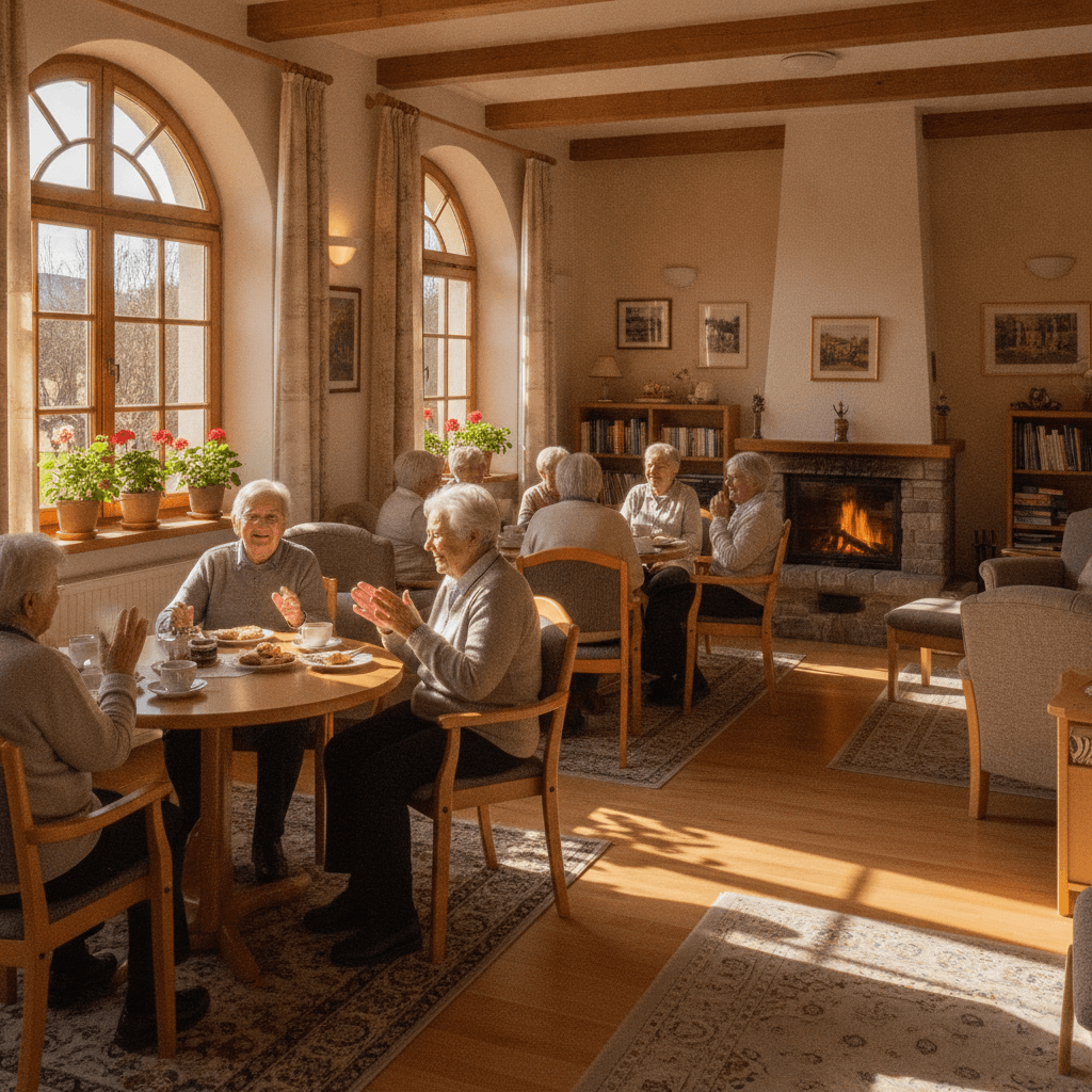 Gemütliches Beisammensein im Begegnungszentrum